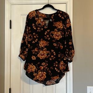 NWT Torrid Floral Blouse